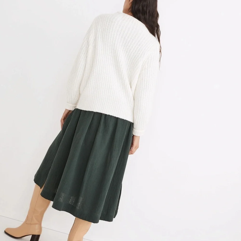 MADEWELL Loretto Mockneck Pullover Sweater